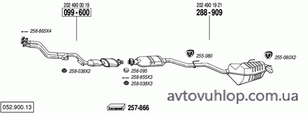 MERCEDES C220 - W202 (2.2 / 01/95-96)