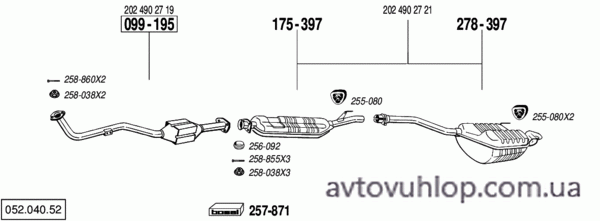 MERCEDES C220 - W202 (2.2 Diesel / 05/93-98)
