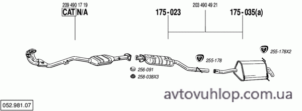 MERCEDES C230 - T203 (1.8 kompressor / 02/04-10/07)
