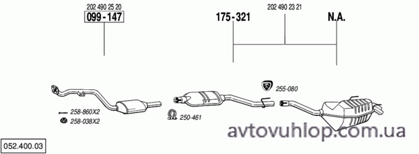 MERCEDES C230 - W202 (2.3 / 06/96-04/00)