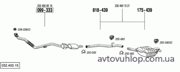 MERCEDES C250 - T202 (2.5 Turbo Diesel / 05/96-02/01)