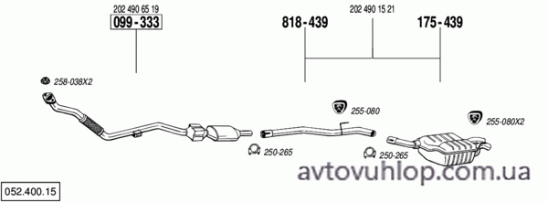 MERCEDES C250 - T202 (2.5 Turbo Diesel / 05/96-02/01)