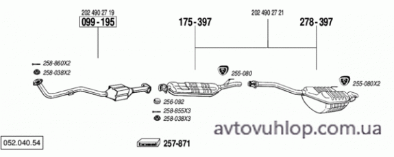 MERCEDES C250 - W202 (2.5 Diesel / 05/93-96)
