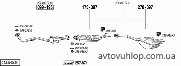 MERCEDES C250 - W202 (2.5 Diesel / 05/93-96)