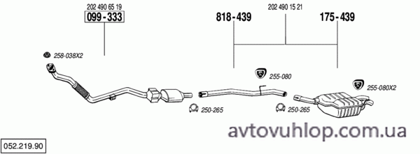 MERCEDES C250 - W202 (2.5 Turbo Diesel / 08/95-02/01)