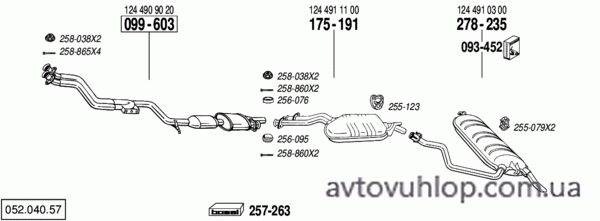 MERCEDES E200 - T124 (2.0 / 10/92-05/96)