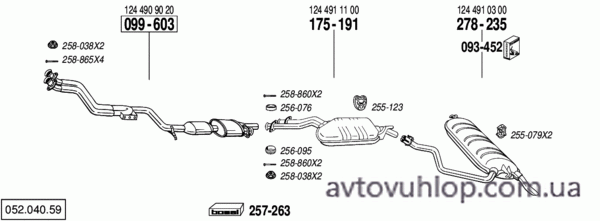 MERCEDES E220 - T124 (2.2 / 10/92-05/96)