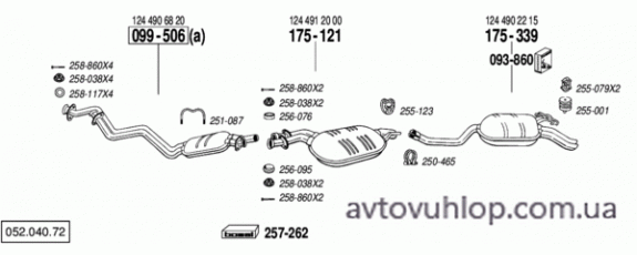 MERCEDES E320 - C124 (3.2 / 10/92-05/96)