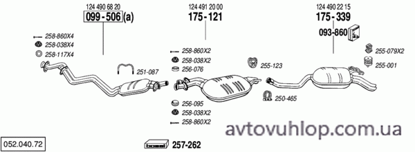 MERCEDES E320 - C124 (3.2 / 10/92-05/96)