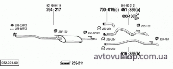 MERCEDES Sprinter (208D Diesel / 02/95-04/00)