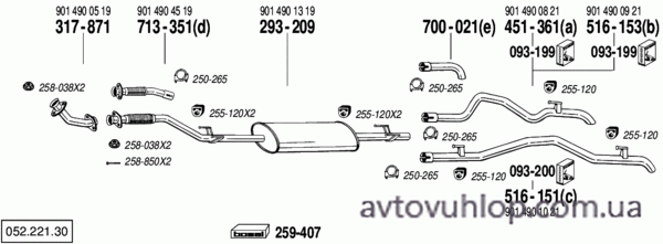 MERCEDES Sprinter (312D Turbo Diesel / 02/95-04/00)