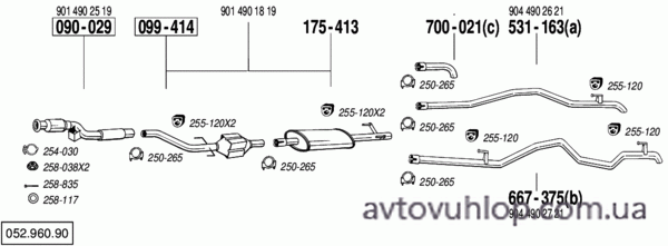 MERCEDES Sprinter (411 CDi Turbo Diesel / 04/00-05/06)