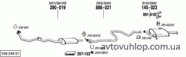 NISSAN Sunny (1.3 / 06/86-03/89)