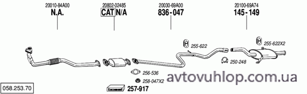 NISSAN Sunny (1.6i / 06/86-09/90)