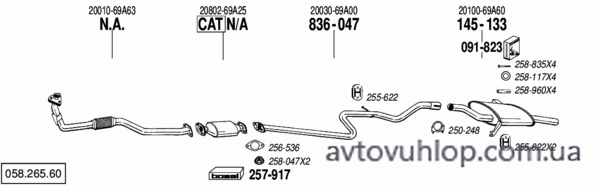 NISSAN Sunny (1.6i / 06/86-09/90)