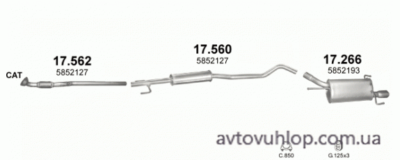 OPEL Corsa C (1.4i 16V / 2003 - 7/2006)