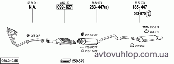 OPEL Astra F (2.0i -16V / 03/93-96)