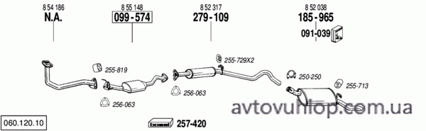 OPEL Corsa A (1.3i / 86-08/90)
