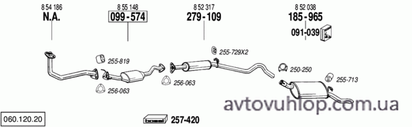 OPEL Corsa A (1.4i / 89-08/90)