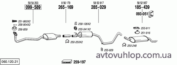OPEL Corsa B (1.4i Combo / 03/93-10/01)