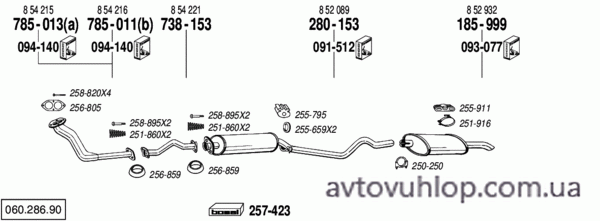 OPEL Kadett E (1.7 Diesel / 89-09/91)
