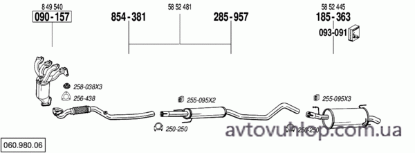 OPEL Meriva A (1.4i -16V / 07/04-05/10)