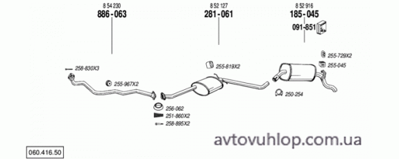 OPEL Omega A (2.3 Diesel / 86-12/92)