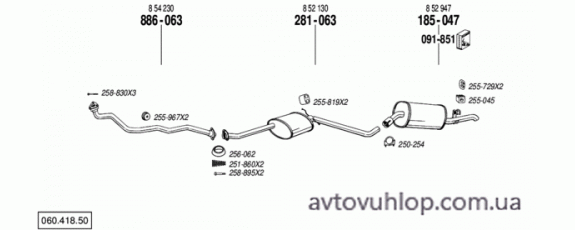 OPEL Omega A (2.3 Diesel / 86-12/92)