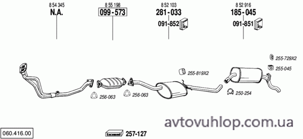 OPEL Omega A (2.4i / 09/88-03/94)