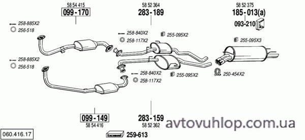 OPEL Omega B (2.5i -V6 / 03/94-09/00)