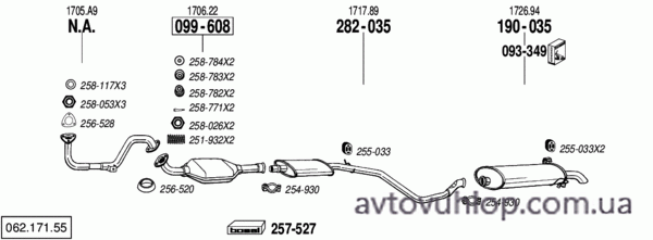 PEUGEOT 306 (1.1i / 03/93-04/97)