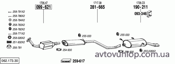 PEUGEOT 306 (2.0i / 94-04/97)