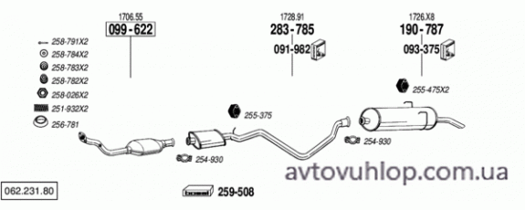 PEUGEOT 405 (1.8i / 07/92-11/96)