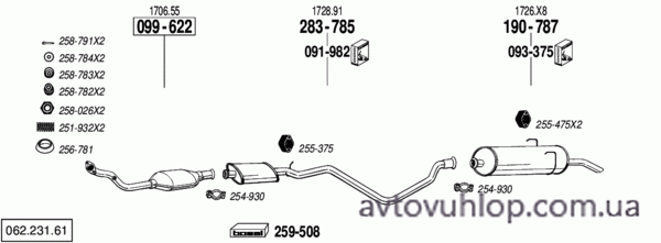 PEUGEOT 405 (1.9 / 88-06/90)