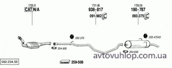 PEUGEOT 405 (1.9 Diesel / 07/89-11/96)