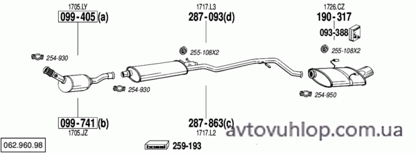 PEUGEOT 406 (2.0i -16V / 99-04)