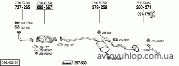 RENAULT R19 (1.7i Chamade / 06/89-04/92)