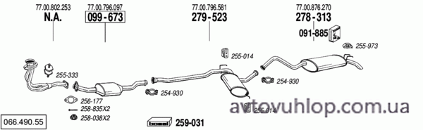 RENAULT R21 (1.7i / 05/89-93)