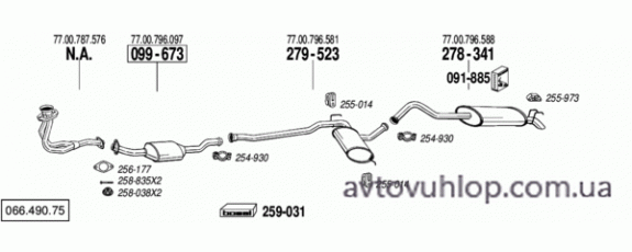RENAULT R21 (1.7i / 09/89-94)