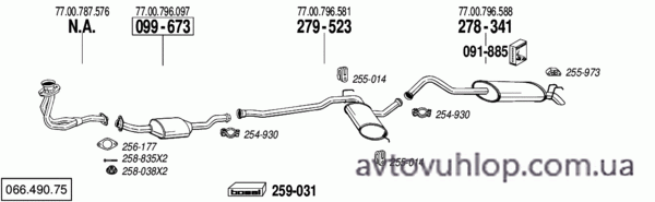RENAULT R21 (1.7i / 09/89-94)