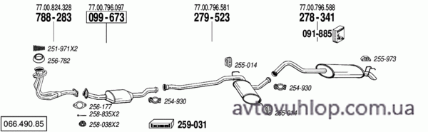 RENAULT R21 (1.7i / 09/89-94)