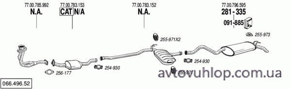 RENAULT R21 (1.7 Nevada / 06/86-04/89)
