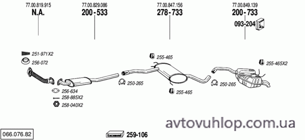 RENAULT Safrane (2.5 Turbo Diesel / 93-09/96)