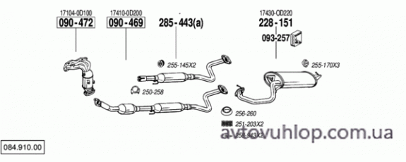 TOYOTA Avensis (1.8i -16V / 03/03-10/08)
