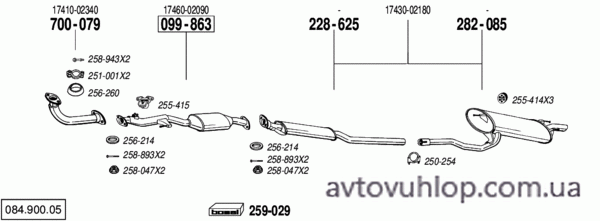 TOYOTA Avensis (1.8i -16V / 10/97-06/00)