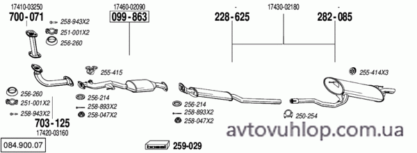 TOYOTA Avensis (2.0i -16V / 10/97-06/00)