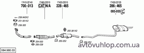 TOYOTA Corolla (1.4 -16V / 10/99-09/01)