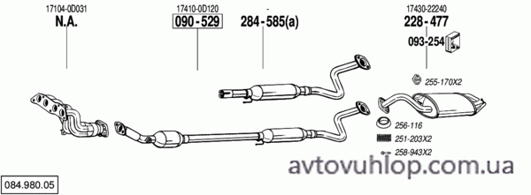 TOYOTA Corolla (1.6i -16V / 09/02-05/04)