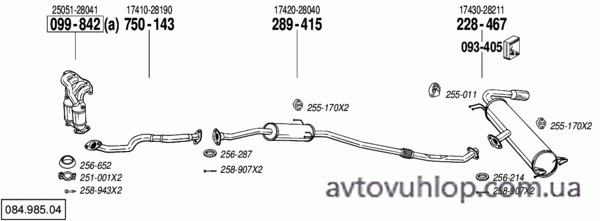 TOYOTA RAV 4 (2.0 -16V 4X4 / 05/00-07/03)