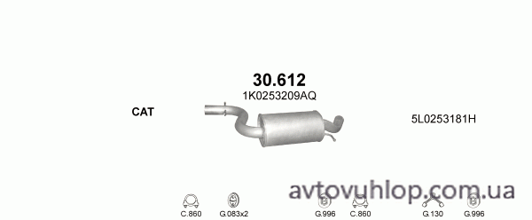 VOLKSWAGEN Golf VI (1.4 TSi / 2008 - 11/2012)